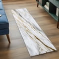 thumbnail image 4 of Marble White Gold 2'x6' Runner Rug, Modern Abstract Geometric Washable Non-Slip Area Rugs for Hallway Kitchen Floor Bedroom Entryway, Laundry Carpet Decoration Indoor Mat, 4 of 9