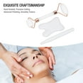 thumbnail image 4 of Rouleau Jadestone, Rouleau de Grattage Gua Sha Améliore la Circulation Réduction des Plis Réduit les Taches pour la Jambe Vert,Blanc, 4 of 7
