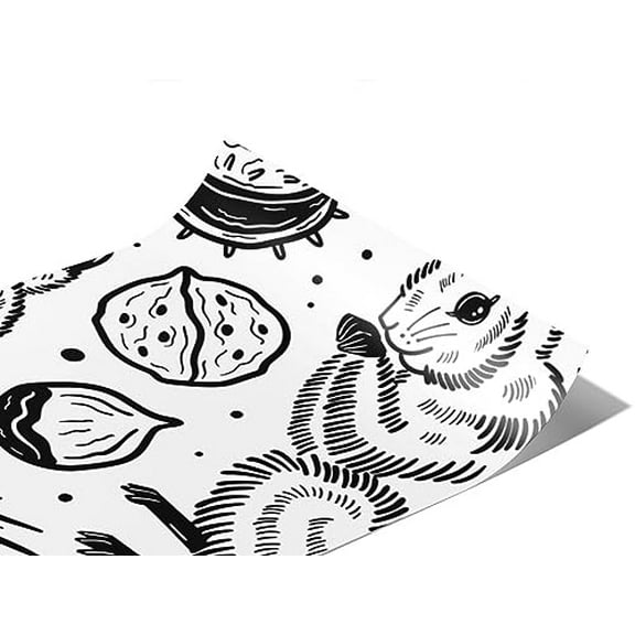 Rwraps Squirrel Getting Ready Matte Vinyl Film Wrap 59in x 27ft Vinyl Vehicle Car Film Sheet Roll