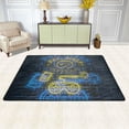 thumbnail image 2 of XMXT Non-Slip Area Rug, Game Motto Neon Font Print Polyester Rugs for Living Room, 72 x 48 inches Blue, 2 of 9