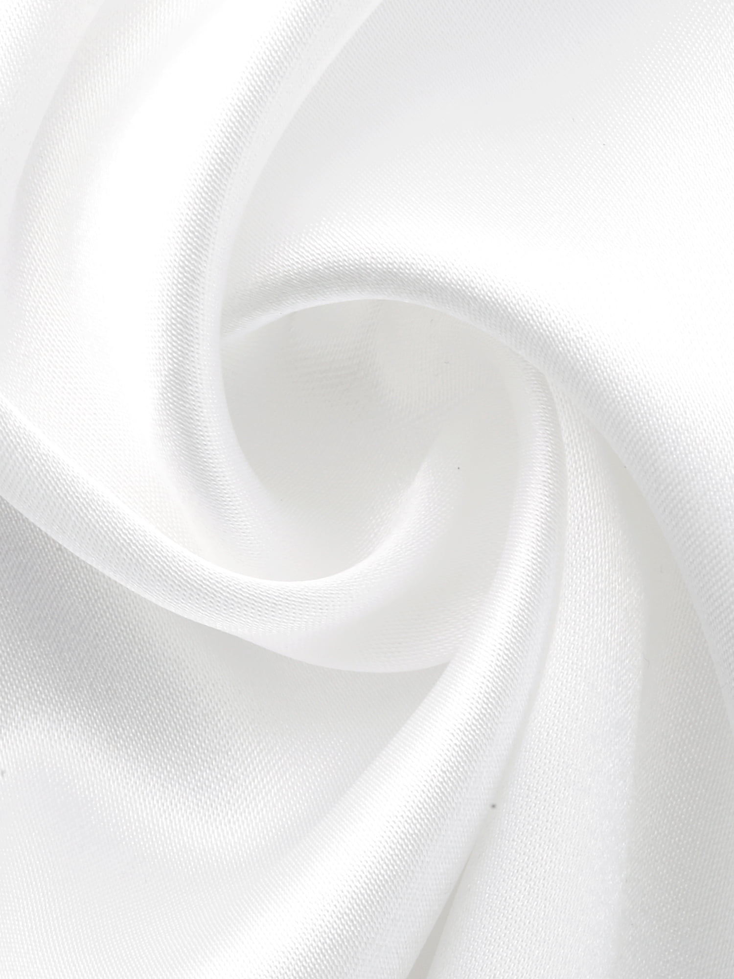 DARING DIVA Women's Satin Silky Spaghetti Strap Cowl Neck Sleep Shirt M White