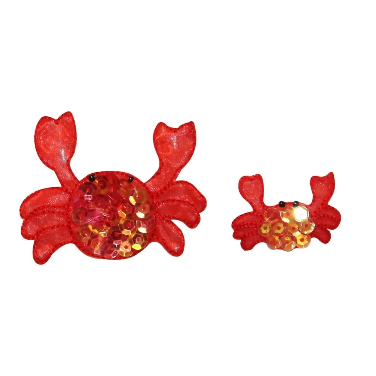 IRON ON PATCH APPLIQUE CRAB LARGE RED IRON ON PATCH APPLIQUE CRAB LARGE RED