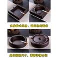 thumbnail image 4 of Cenicero grande de madera de ébano con tapa, tendencia de personalidad creativa, sala de estar retro china, personalización del hogar, 4 of 5