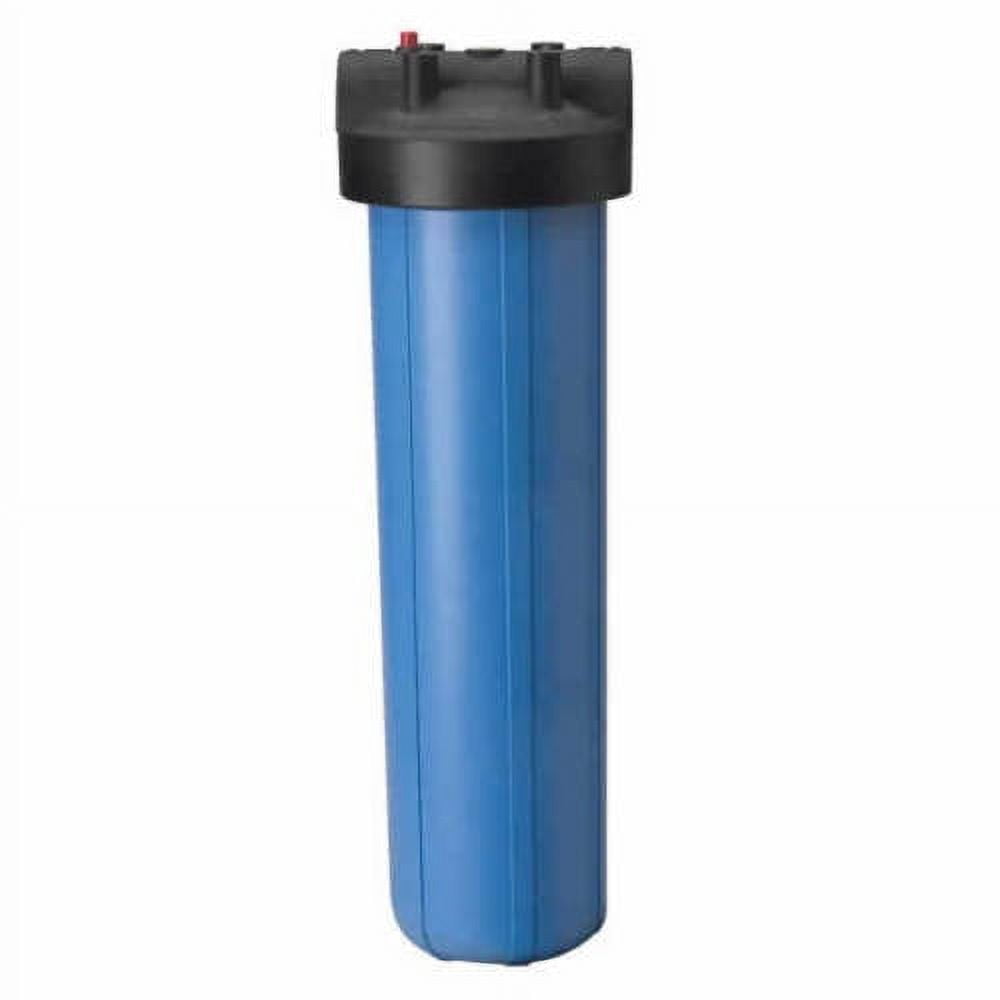 20" Big Blue Water Filter Housing/Canister 1" NPT w/ Pressure Relief + Sediment Filter