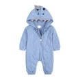 thumbnail image 2 of Newborn Baby Spring And Clothes Cute Zipper Comfortable Hooded Rompers, 2 of 8