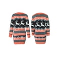 thumbnail image 6 of Seyurigaoka Women's Juniors Christmas Sweater Dress, Long Sleeve Round Neck Knit Dress, 6 of 8