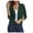 Army Green A, variant on 3/4 Sleeve Ribbed Cardigan for Women - Solid Color Open Front Crop Jackets Sweater Cardigans Outerwear Shrugs (M, Orange)