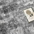 thumbnail image 5 of Pentantan 8ft x 10ft Shag Area Rug, Soft Fluffy Rugs for Living Room Bedroom, Modern Tie-dye Home Carpet, Light Gray, 5 of 7