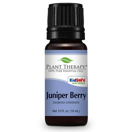 Plant Therapy Juniper Berry Essential Oil 10 mL (1/3 fl. oz.) 100% Pure, Undiluted, Therapeutic Grade Plant Therapy Juniper Berry Essential Oil 10 mL (1/3 fl. oz.) 100% Pure, Undiluted, Therapeutic Grade