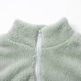 thumbnail image 5 of Uooqdmx Fleece Jacket Women, Sherpa Jacket Women, Zip Up Jackets for Women, Fuzzy Winter Warm Zip Up Soft Outerwear, Teddy Jacket Women, Green 4XL, 5 of 9