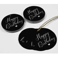 thumbnail image 4 of Inkdotpot Silver Foil Paper Hang Tags Happy Birthday Favor Tags 100 Pieces, 4 of 7