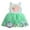 Green, variant on Toddler Dresses Kids Baby Girl Flower Lace Heart Splice Tulle Tutu Party Princess Dress Pink Party Dress For Kid 2 Years-3 Years
