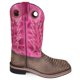 thumbnail image 1 of Bota vaquera de cuero marrón Viper Distress / Pink Distress para mujer - Talla EE. UU.: 9.5 Smoky Mountain Boots 6029-9.5M, 1 of 1