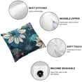 thumbnail image 6 of nygtbtfer Decorative Throw Pillow Covers Set of 2 Pillow Covers Pillow Covers for Sofa Throw Pillow Cover Flower Pillowcase White, 6 of 7