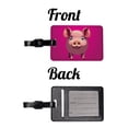 thumbnail image 4 of Pig Pink Sweet Faux Leather Travel Luggage Tag, 4 of 7