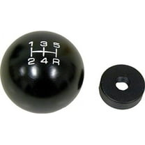 VMS Racing 10x1.5mm Thread 5 Speed Shift Knob in Black Round Billet Aluminum for Honda Civic Si EX 92 93 94 95 96 97 98 99 00 1992 1993 1994 1995 1996 1997 1998 1999 2000