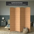 thumbnail image 6 of Red Lantern 7 ft. Tall Diamond Weave Room Divider - Natural - 4 Panel, 6 of 6