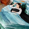 thumbnail image 4 of Feelyou Rustic Farmhouse Bedding Comforter Set 7 Pieces for Teen, Nature Scenery Full Bedding Set, Jungle Sun Mountain Reversible Fitted Sheet Flat Sheet, Luxury Bedroom Decor, 4 of 7