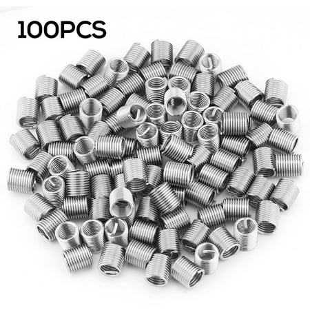 

Ruibeauty 100Pcs M8x1.25x2D Metric Helicoil Screw Thread Wire Inserts 304 Stainless Steel
