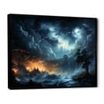 thumbnail image 2 of Designart "Electric Dance of the Storm II" Landscapes Floater Framed Canvas Print, 2 of 7