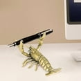 thumbnail image 5 of Brass Lobster Pen Holder Weightlifting Lobster Desk Decor with Claws 1.8x1.0in for Kitchen Supplies(Yellow),Hulucky, 5 of 9