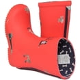 thumbnail image 4 of Joules JNR Roll Up Kid's Dog Print Wellington Boots In Red Size 10, 4 of 6