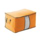 thumbnail image 4 of 4 bolsas organizadoras de tela para mantas, con ventana transparente, para guardar ropa y edredones (naranja), 4 of 6