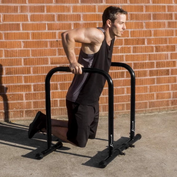 Dip Stand Station, Heavy Duty  Bar with Safety Connector for Tricep Dips