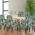 thumbnail image 2 of Geometric Tropical Summer Chair Cover Beach Hawaiian Forest Chair Covers Set of 6 Stretch Removable Washable Slipcovers for Dining Room Hotel Kitchen, 2 of 5