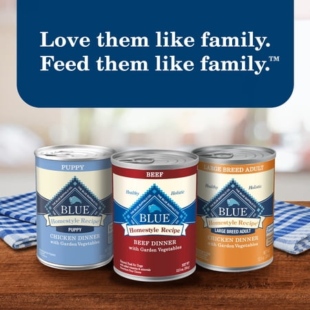 Blue Buffalo Homestyle Recipe Adult Wet Dog Food, Chicken and Beef, 12.5-oz. Can (6 Count) - Image 7