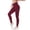 Wine Red, variant on Joernso Women Leggings High Waist Slim Fit Velvet Lining Thickened Pants Hip Lift Yoga Fitness Bottoming Pants