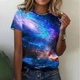 thumbnail image 2 of Womens T Shirts Graphic Tees Boho Athletic Tops Women 3X Women Fashion Tops Summer Crew Neck Tops Grey, 2 of 5