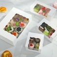 thumbnail image 6 of PACKHOME 15 Roll Cake Boxes, White Bakery Boxes with Window, 9x4x3.5 inches Cookies Boxes Pumpkin Roll Container Donut Boxes Pastry Cake Packaging, 6 of 6