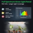 thumbnail image 3 of Garpsen Luz de cultivo de 4 paneles, 552 LED, espectro completo, temporizador, 3 of 7