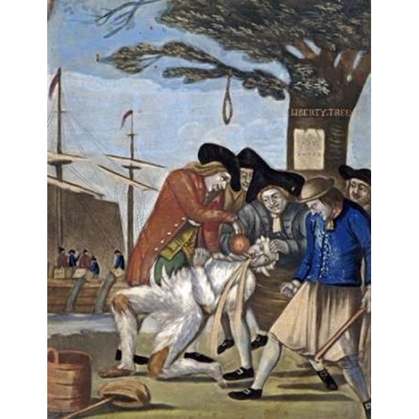 Tarring and Feathering Poster Print by Philip Dawe (9 x 12) Walmart