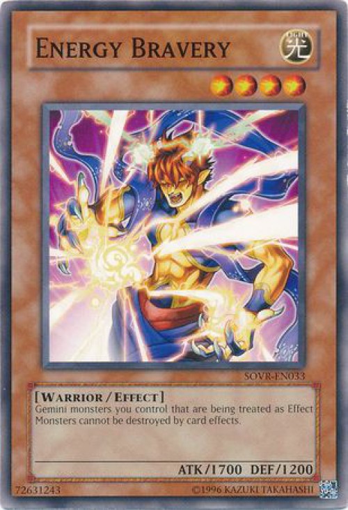 YuGiOh Stardust Overdrive Energy Bravery SOVREN033