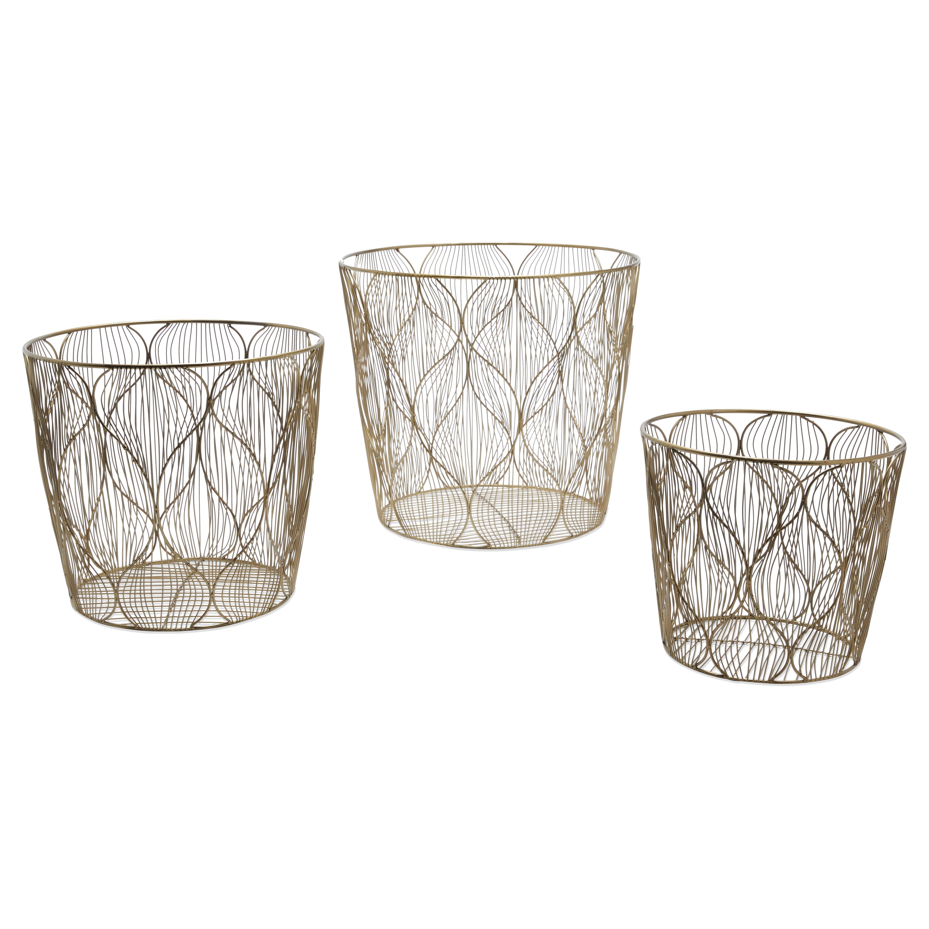 Set of 3 beaded baskets BACK IN STOCK