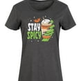 thumbnail image 3 of Instant Message - Fall - Stay Spicy Creepy Hands - Women's Any Way Dress, 3 of 6