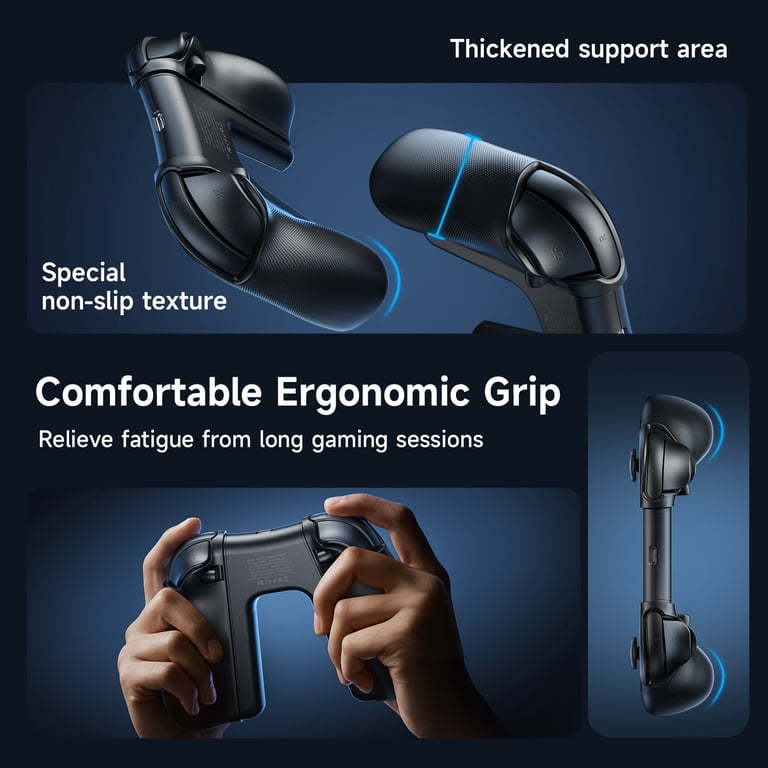 JSAUX, Charging Grip for Switch 2 JoyPads, Ergonomic Textured Grip