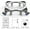 Silver White, variant on Movable Washing Machine Base with 4 Wheels Adjustable Furniture Dollies Roller Mobile Base for Washer Machine Drier Refrigerator Weight Capacity 500lbs