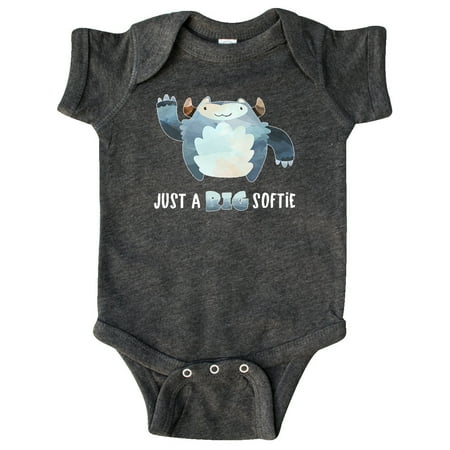 

Inktastic Just a Big Softie Cute Winter Yeti Gift Baby Boy or Baby Girl Bodysuit