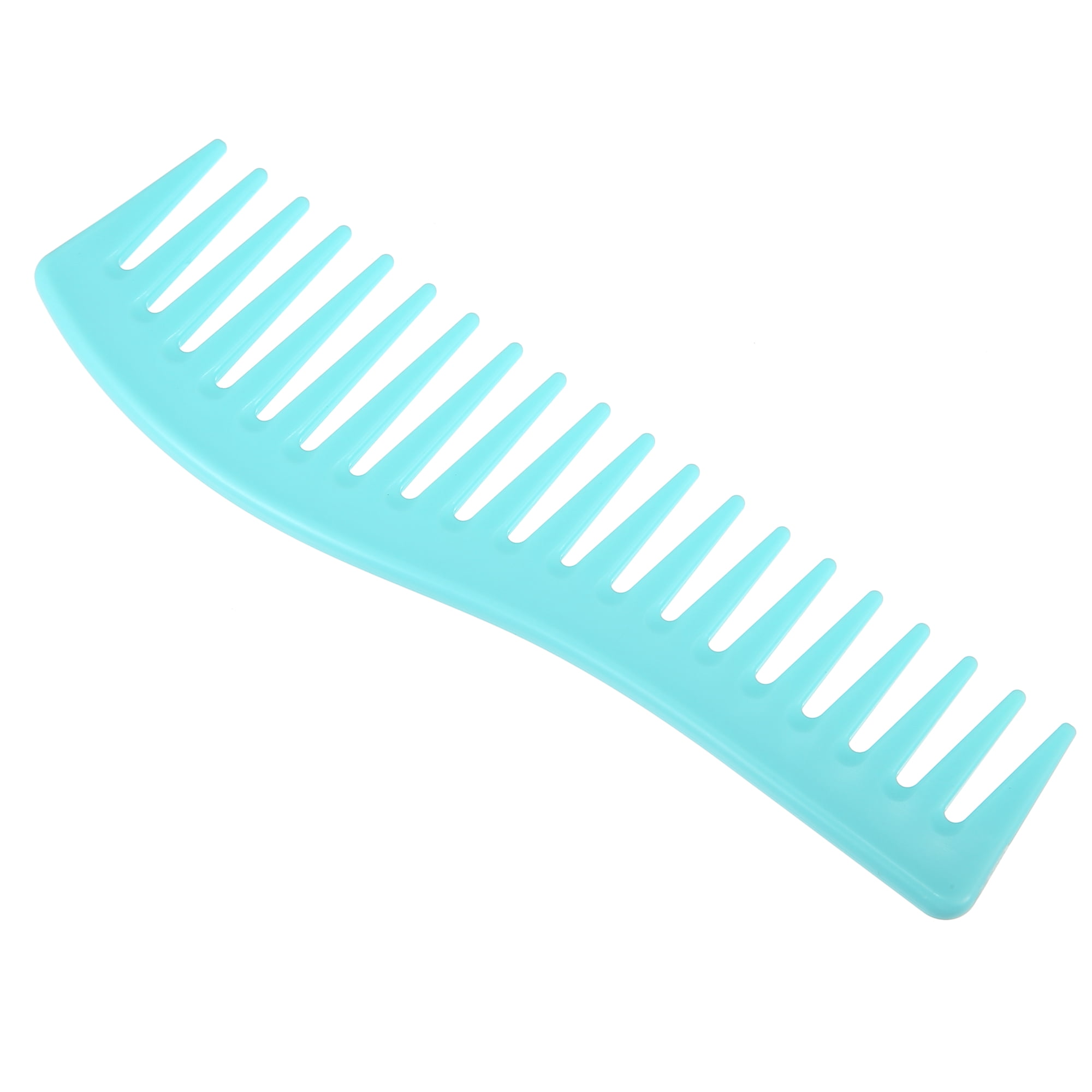 Unique Bargains Wide Tooth Hair Comb All Purpose Detangling Plastic Blue