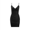 thumbnail image 6 of FDGIU 2025 Women's V Neck Bodycon Mini Dress - Sleeveless Tank for Night Out & Beach, 6 of 6