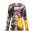 thumbnail image 6 of Fairy Tail Women’s Pajama Top 3D Digital Print Sleepwear Trendy Crewneck Pullovers Long Sleeve Shirts 4XL, 6 of 8