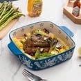 thumbnail image 4 of Wisenvoy Baking Dish Ceramic Brownie Pan 9x9 Baking Pan Casserole Dish Lasagna Pan Square Rose Dish Pan Bakeware Sets, 4 of 5