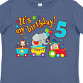 thumbnail image 4 of Inktastic Its My Birthday Circus Train 5th Birthday Boys or Girls Toddler T-Shirt, 4 of 5