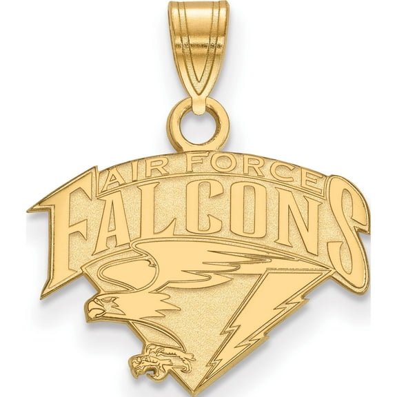 14K Yellow Gold 14Ky Logoart United States Air Force Academy Small Pendant (18 X 17) Made In 4y016usa