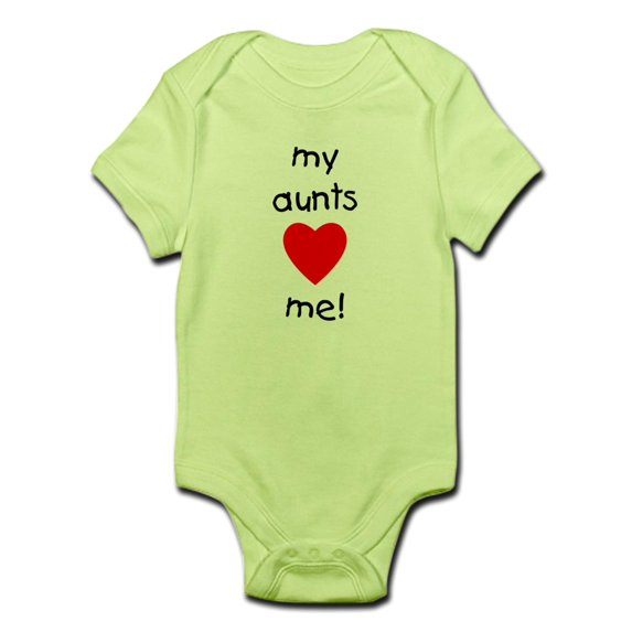 CafePress - My Aunts Love Me Infant Bodysuit - Baby Light Bodysuit