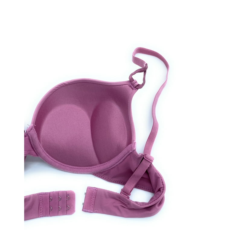 6 pcs Max Lift Power Wired Add 2 Cup Sizes T-Shirt Double Push Up Bra B/C  34B (87044-62R5+6) 