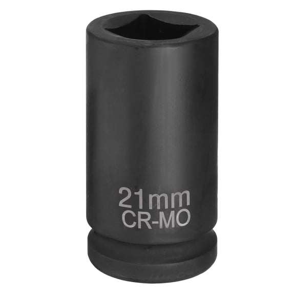 4 Point Square Socket 3/4" Drive 21mm Metric CR-MO Square Impact Wheel Socket
